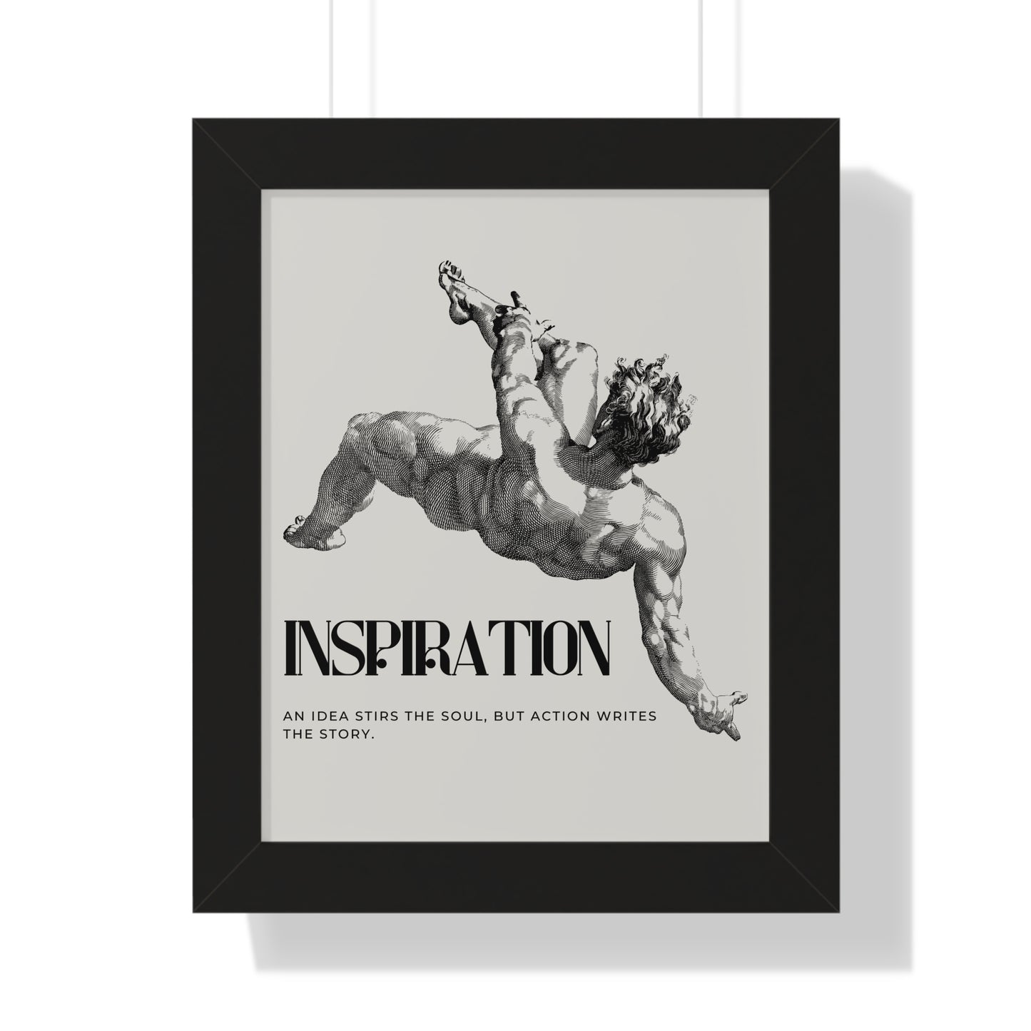 Inspirational Framed Vertical Poster, Modern Wall Art, Motivational Decor, Office Inspiration, Home Gallery Piece
