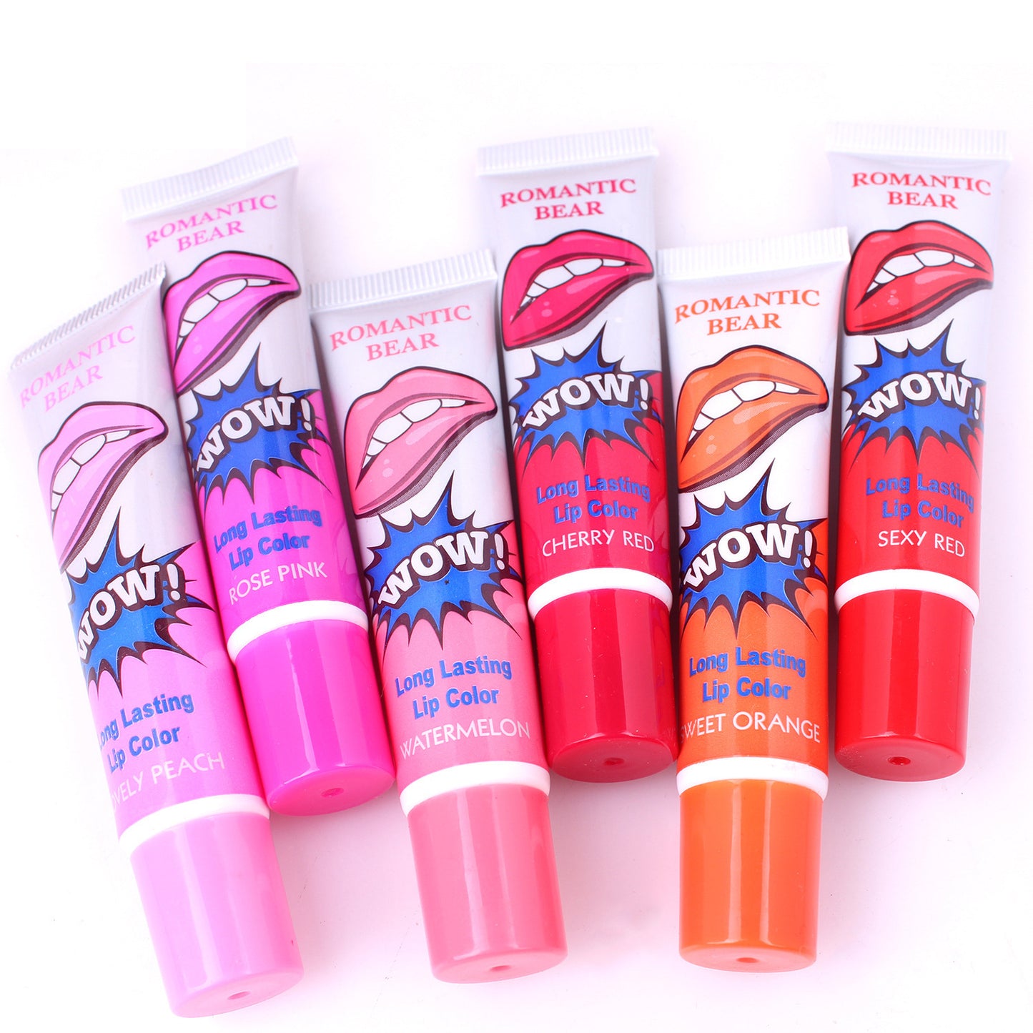 6 Colors Peel Off Liquid Lipstick Waterproof Long Lasting Lip Gloss