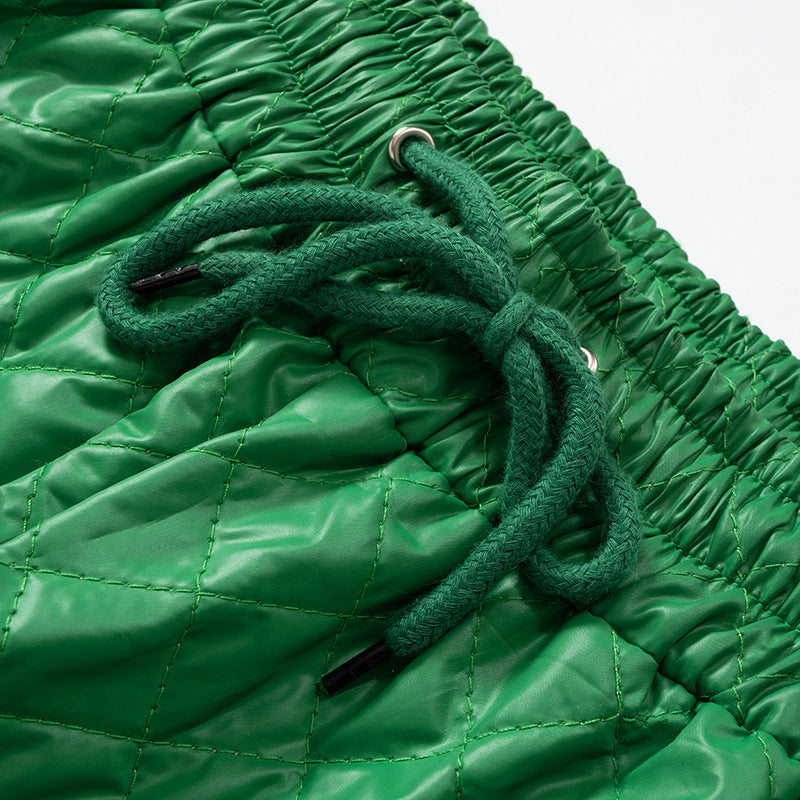 Warm Cotton Trousers With Drawstring Elasticated Waist Trousers
