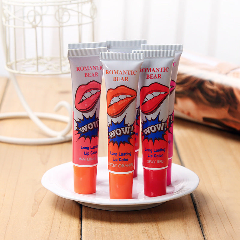 6 Colors Peel Off Liquid Lipstick Waterproof Long Lasting Lip Gloss