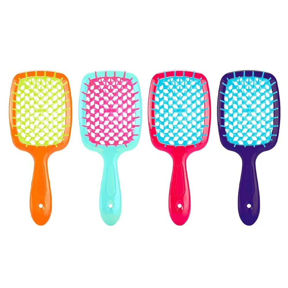 Tangled Hair Comb Detangling Hair Brush Massage Combs Hollow Out Wet Curly Hair Brushes Barber Comb Salon Hair Styling Tools