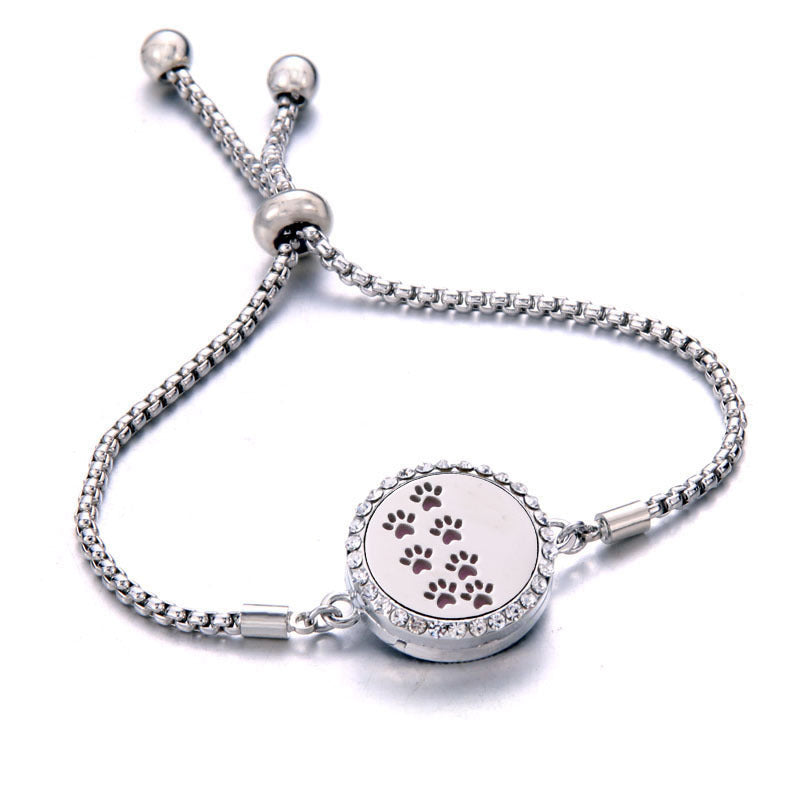 Titanium Steel Aromatherapy Essential Oil Bracelet