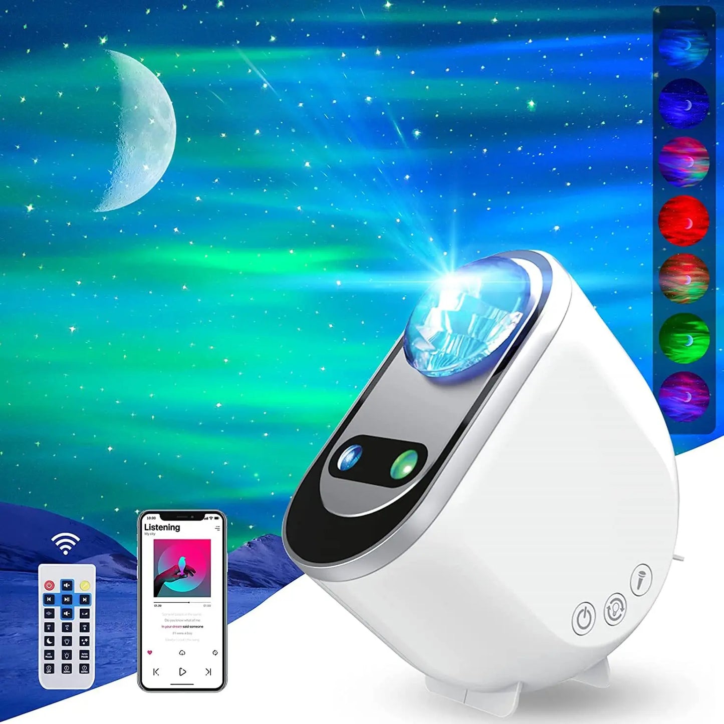 Aurora Borealis Starlight Projectors LED Galaxy Star Atmosphere Galaxy Night Light