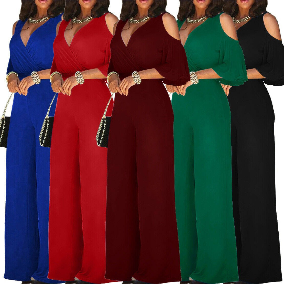 Women's Clothing Wide Leg Pants 7 Colors Available With Belt