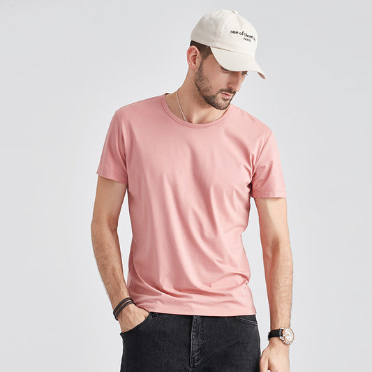 Modal Short Sleeve Men's T-Shirt Summer Slim and Quick-Drying