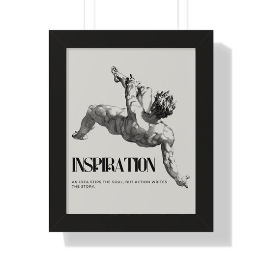 Inspirational Framed Vertical Poster, Modern Wall Art, Motivational Decor, Office Inspiration, Home Gallery Piece