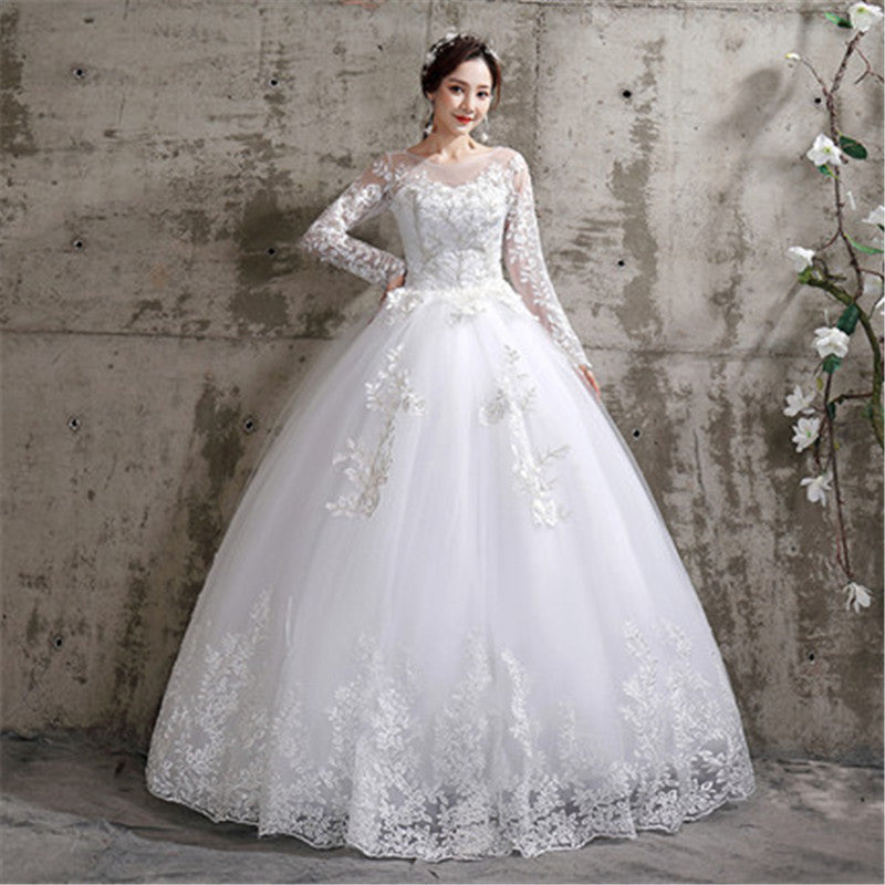 Wedding Dress Bridal Sleeves Wedding Wedding Dress Was Thin And Thin