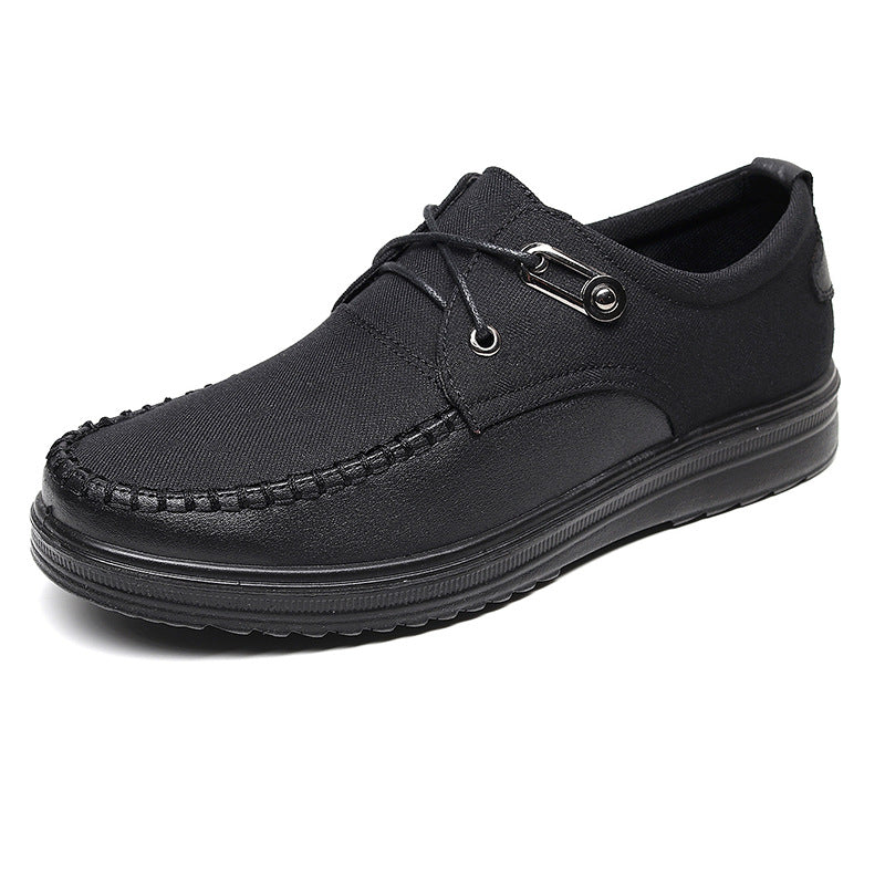 Cloth Shoes Middle-aged And Elderly Men's Shoes Lightweight Comfortable Low-top Casual Soft Bottom