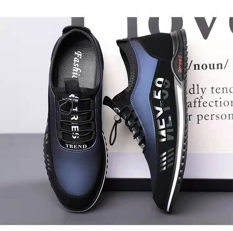 Men's Casual Shoes Fashion Slip-on Leather Shoes