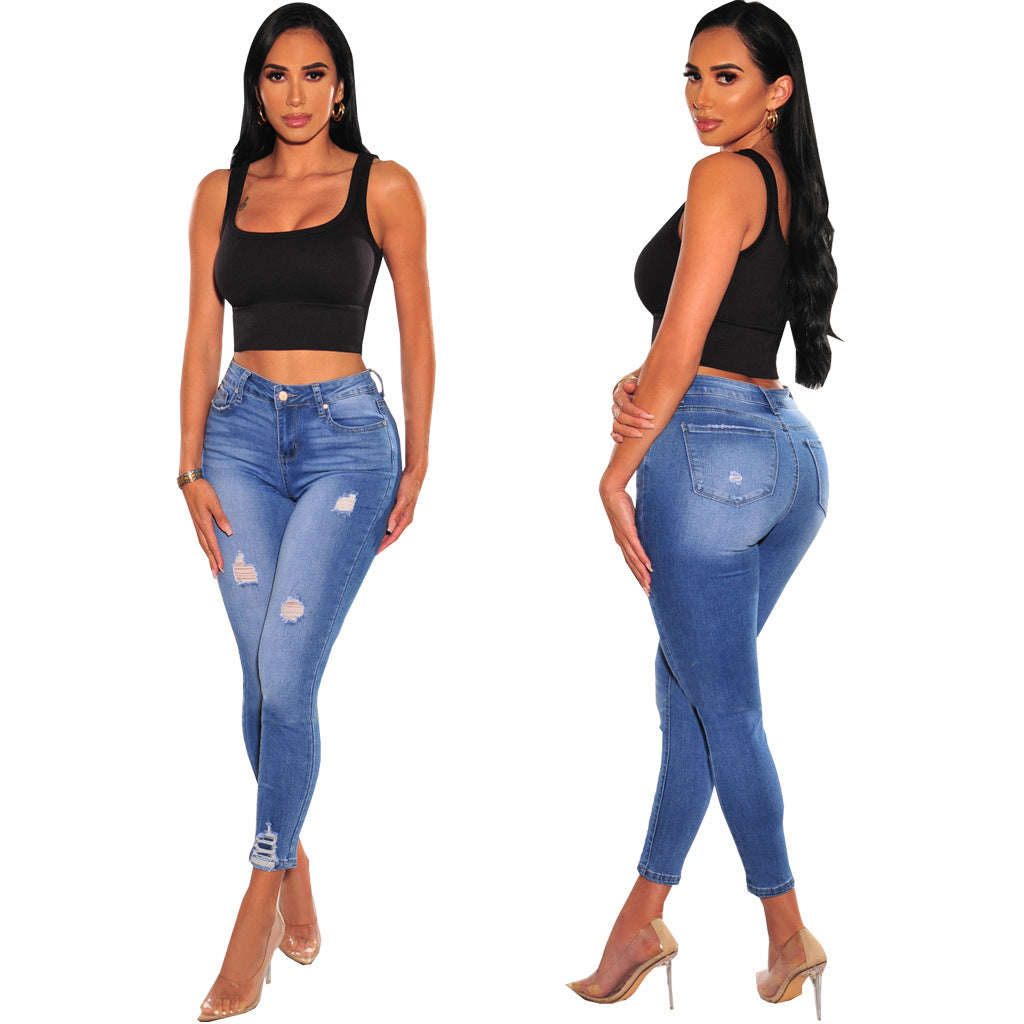 Women's Stretch Denim Skinny Pants