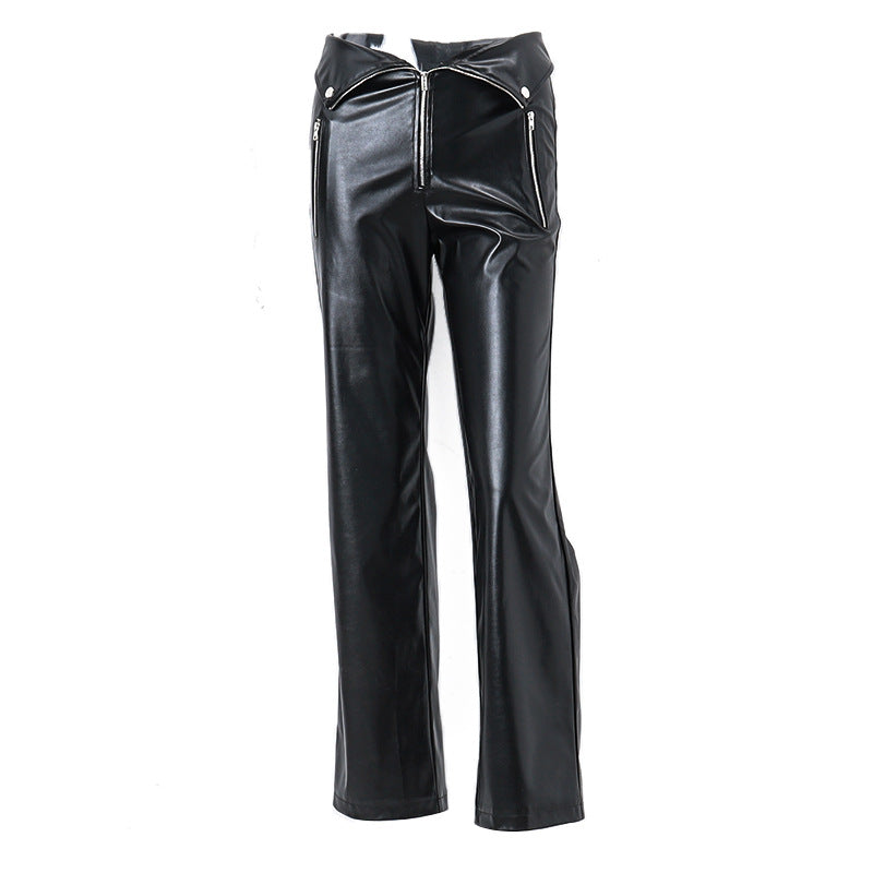 Women's High Waist Straight Loose Wide Leg Pants