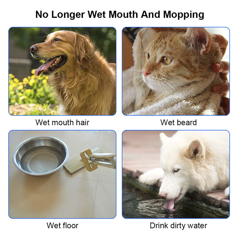 Cat Dog Water Bowl Carried Floating Bowl Anti-Overflow Slow