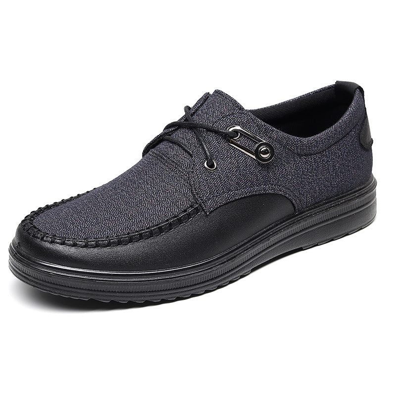 Cloth Shoes Middle-aged And Elderly Men's Shoes Lightweight Comfortable Low-top Casual Soft Bottom