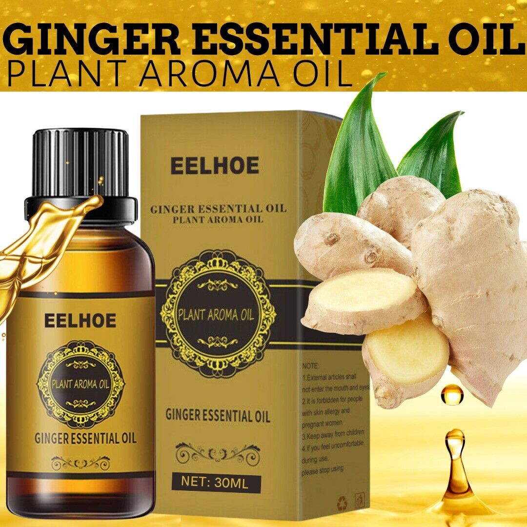 Belly Drainage Ginger Oil Natural Therapy Lymphatic Essentia