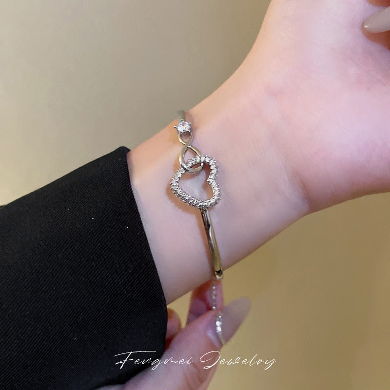 Zircon Hollow Fashionable And Personalized Temperament Bracelet