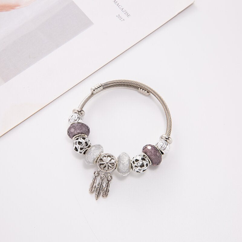 Style Dreamcatcher Element Bracelet Female Temperament Korean Style Simple Learning