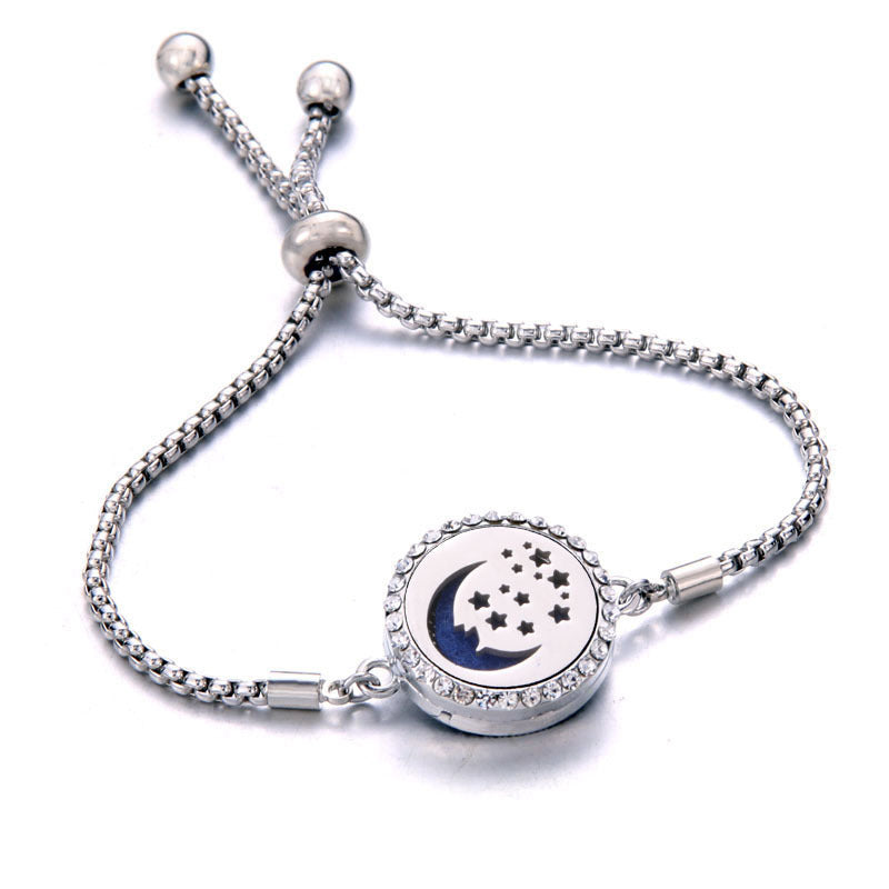 Titanium Steel Aromatherapy Essential Oil Bracelet