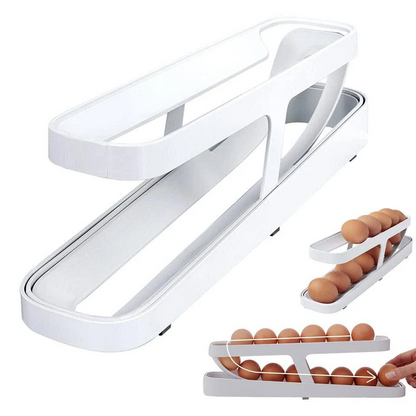Scrolling Egg Rack Holder Storage Box Egg Basket Container