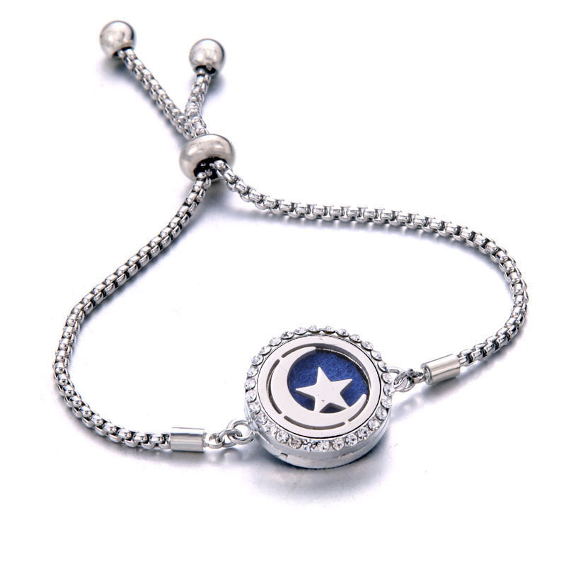 Titanium Steel Aromatherapy Essential Oil Bracelet