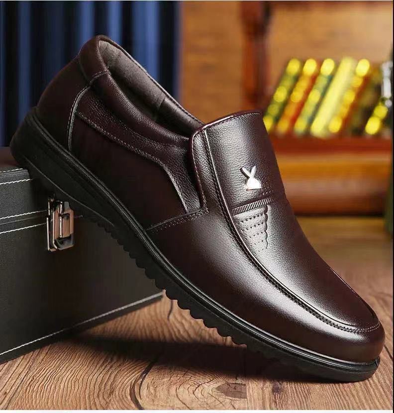 Men's Fashionable Casual Breathable Leather Shoes