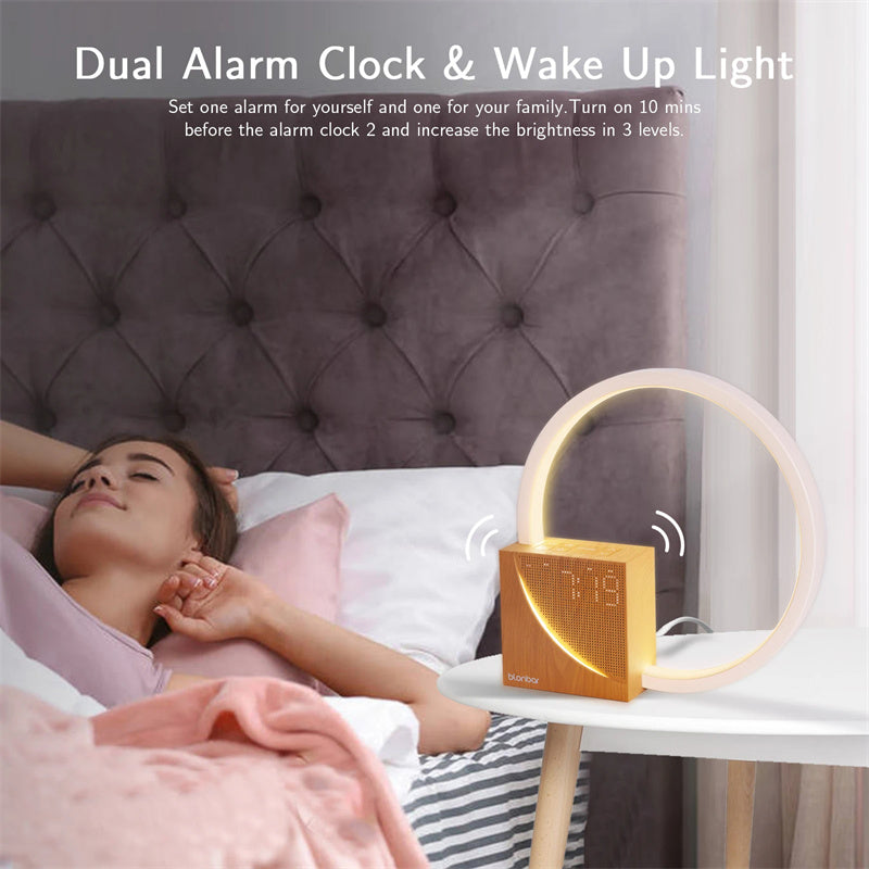 Lamp Touch Table Lamp With Natural Sounds, Desk Lamp With Alarm Clock