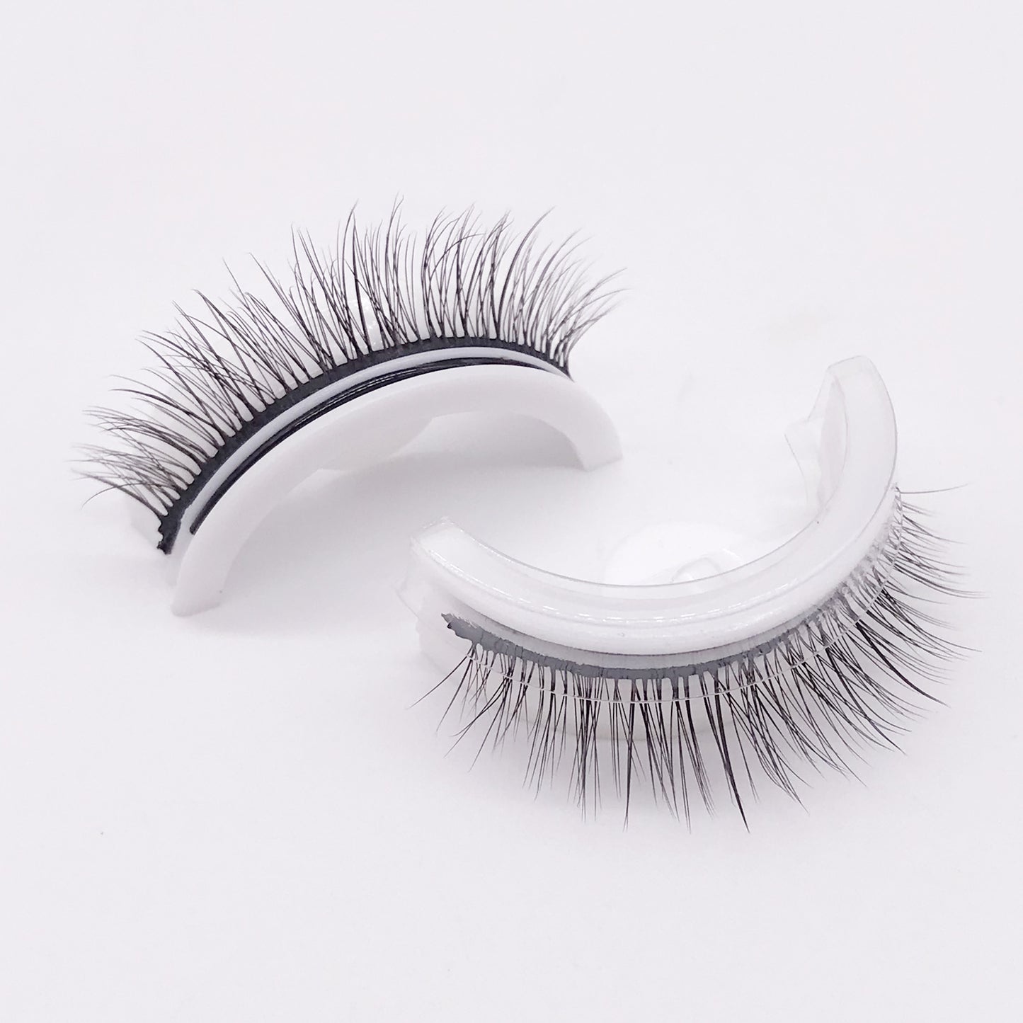 Reusable 3D Mink Lashes Natural False Eyelashes Self Adhesive Fake Glue Free Makeup Eyelash Extension Silk