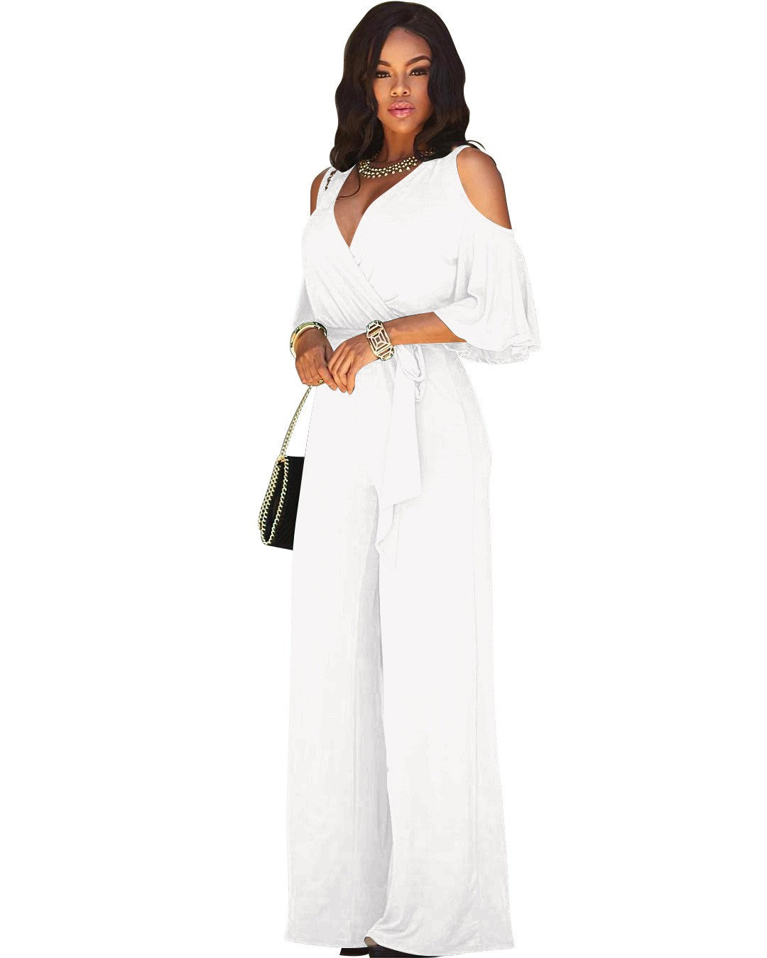 Women's Clothing Wide Leg Pants 7 Colors Available With Belt