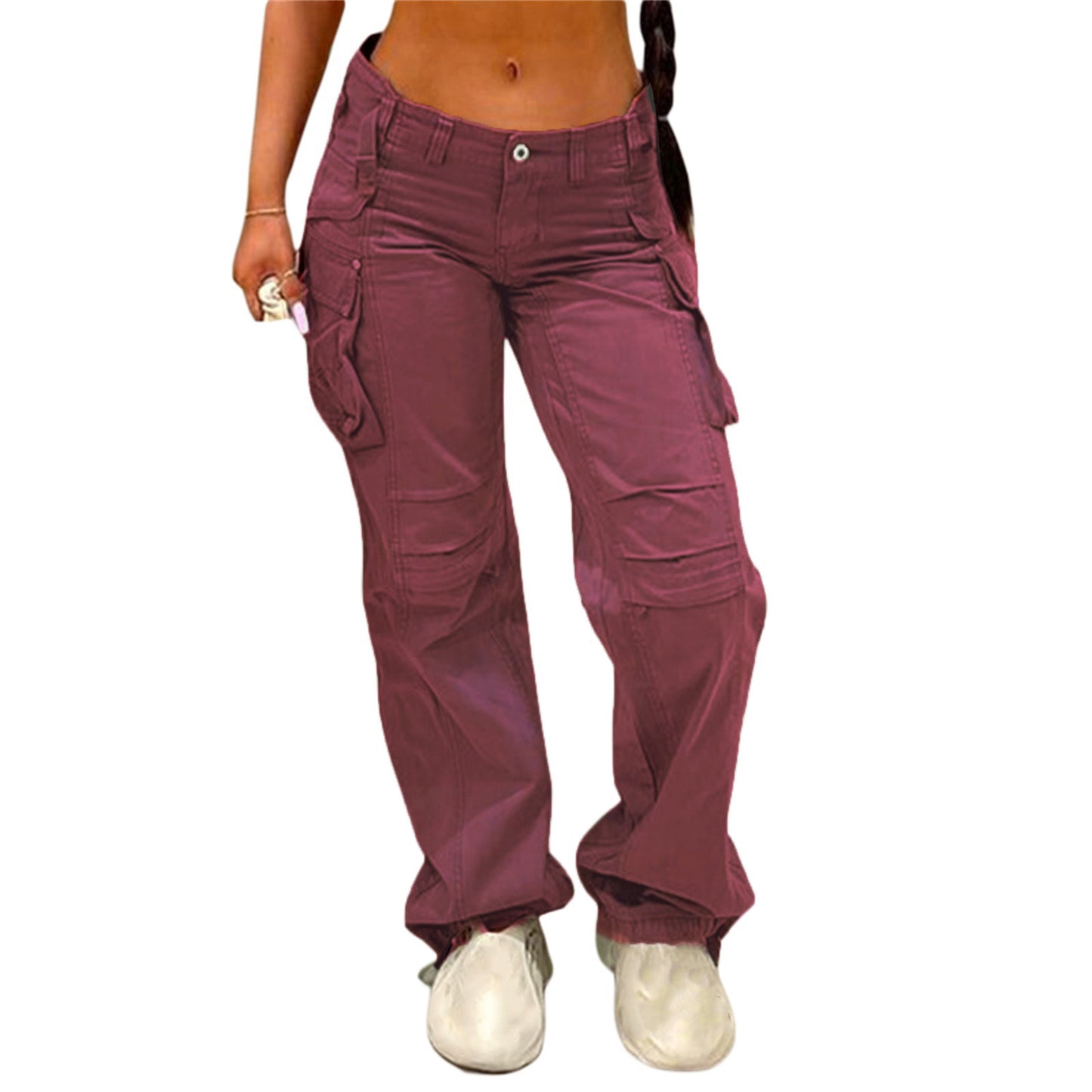 Loose Slim Straight Multi-pocket Cargo Pants