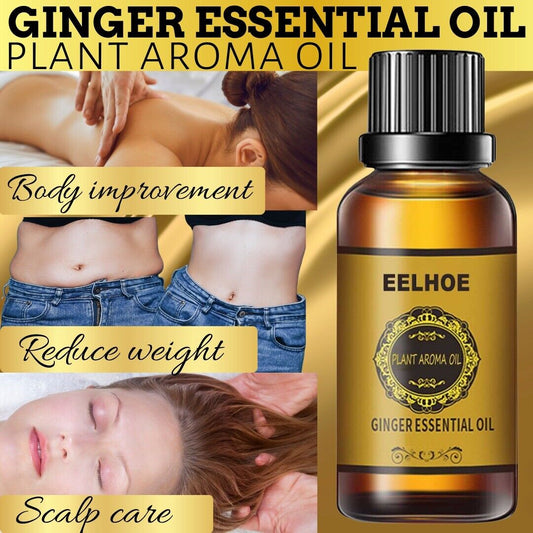 Belly Drainage Ginger Oil Natural Therapy Lymphatic Essentia