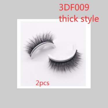 Reusable 3D Mink Lashes Natural False Eyelashes Self Adhesive Fake Glue Free Makeup Eyelash Extension Silk