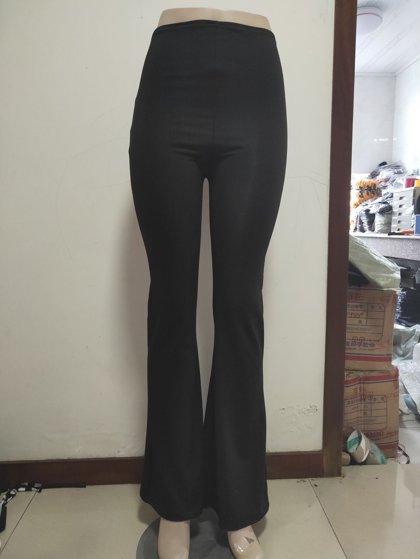 Women's T-Line Cutout Wide Leg Stretch Slim Pants