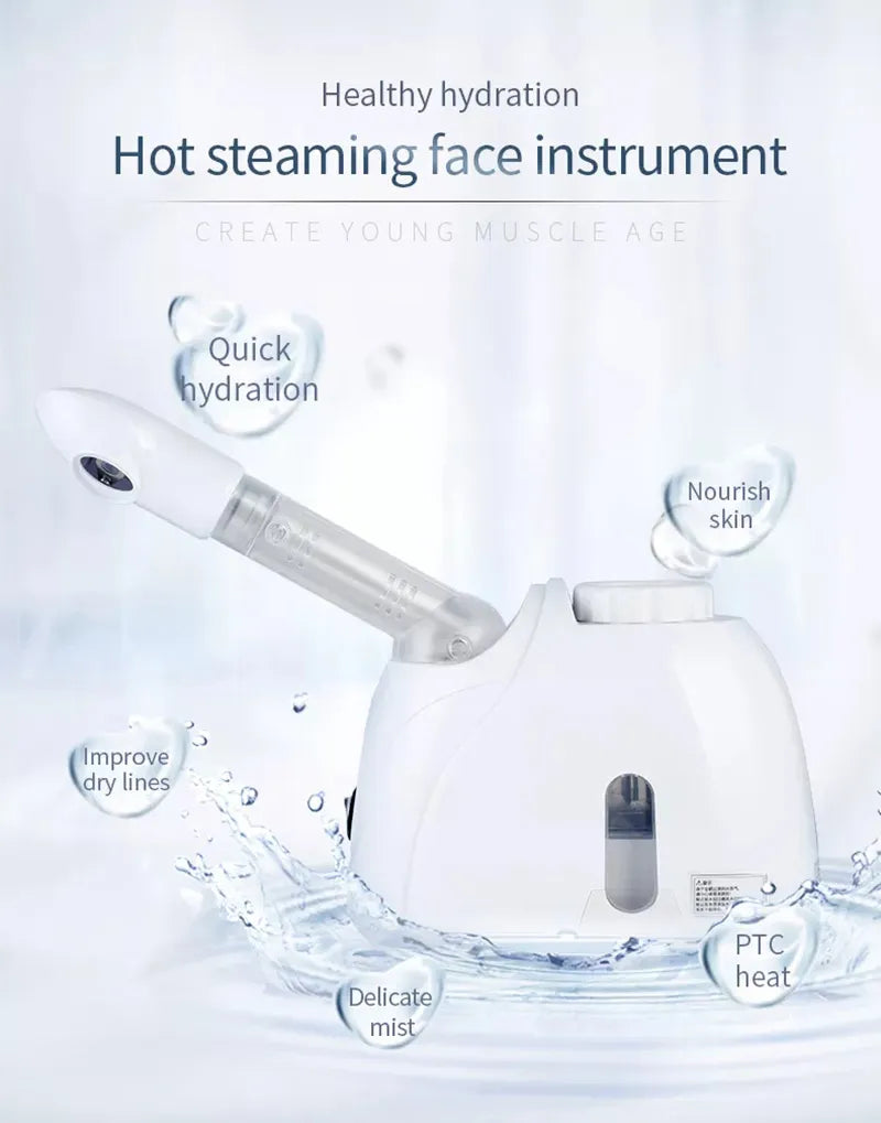 Ozone Facial Steamer Warm Mist Humidifier for Face Deep Cleaning