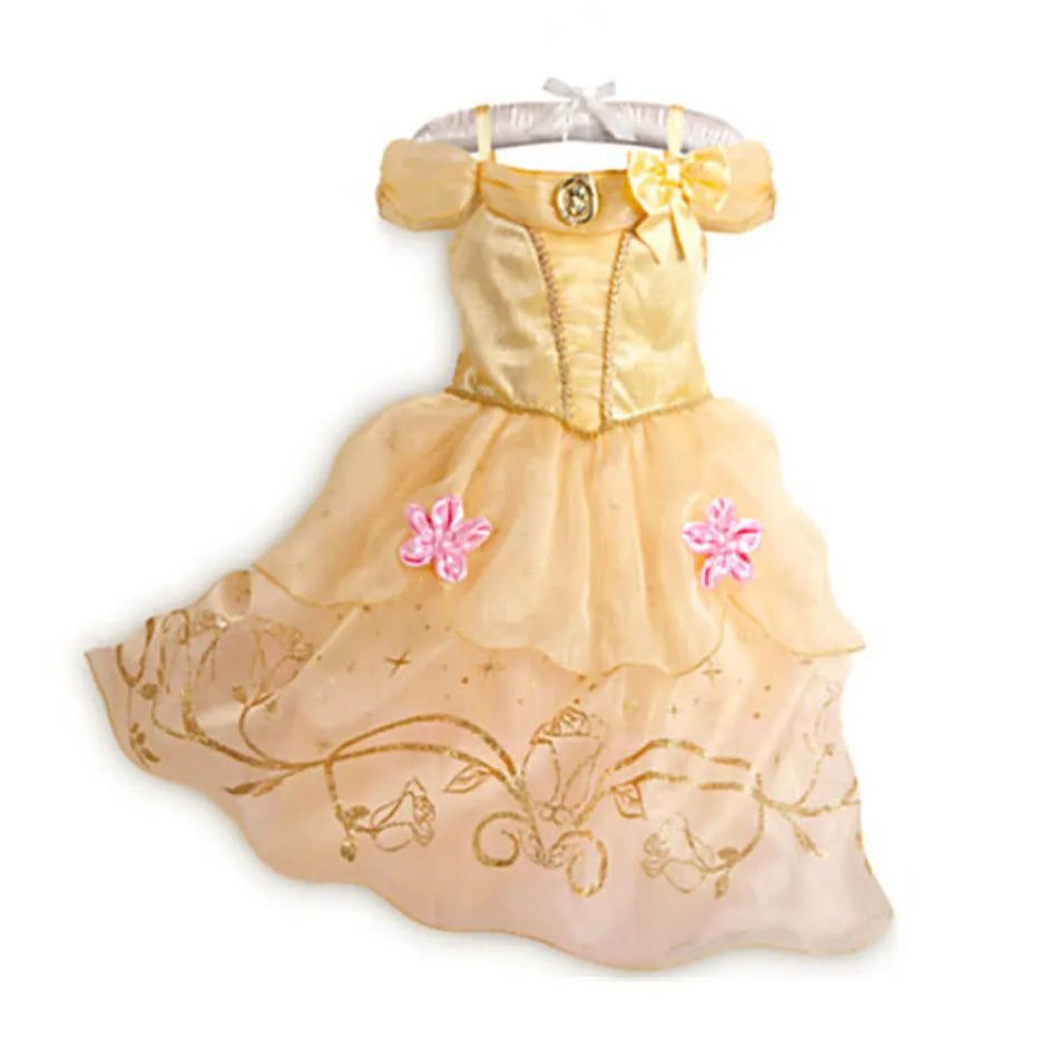 Little Girl Rapunzel Costume Party Fancy Princess Dress Christmas