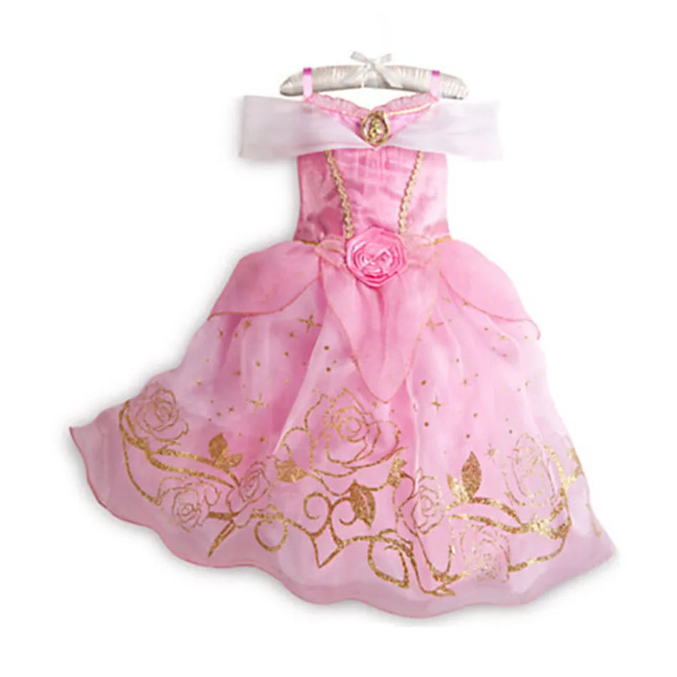 Little Girl Rapunzel Costume Party Fancy Princess Dress Christmas