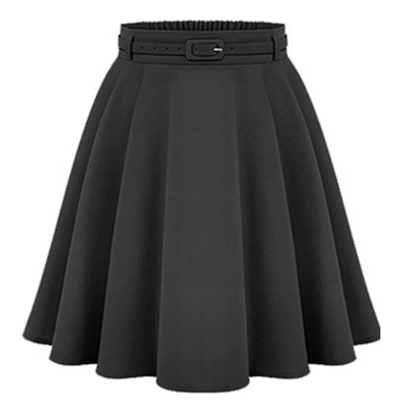 Women's Casual Medium Knee-length Skirts Retro Stylish Female