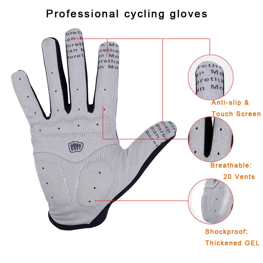 Women Men Winter Cycling Gloves Full Finger Bicycle Gloves