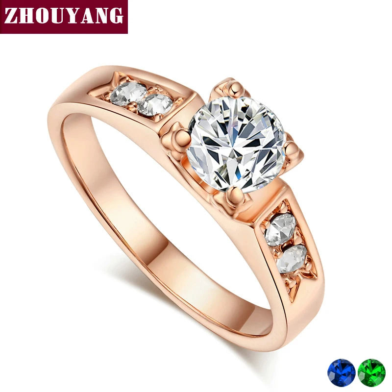 Wedding Ring For Women Classical 6mm Prong Setting Cubic