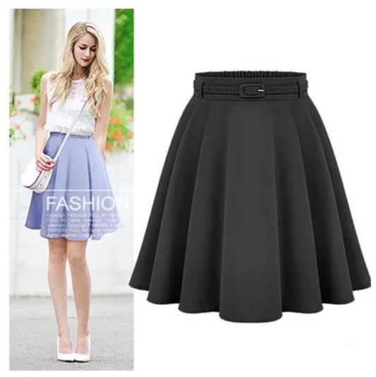 Women's Casual Medium Knee-length Skirts Retro Stylish Female