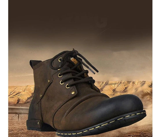 Quality Handmade High Shoes Boots Rivet Spring Boots