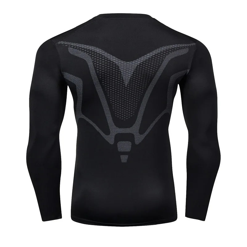 Men's T-shirt Men Running Sport T Shirt Men Compression Fitness Tops Tee