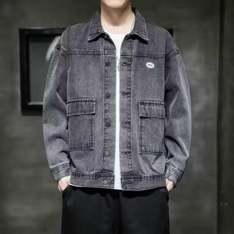 High-end Korean Denim Jacket Men's Spring And Autumn