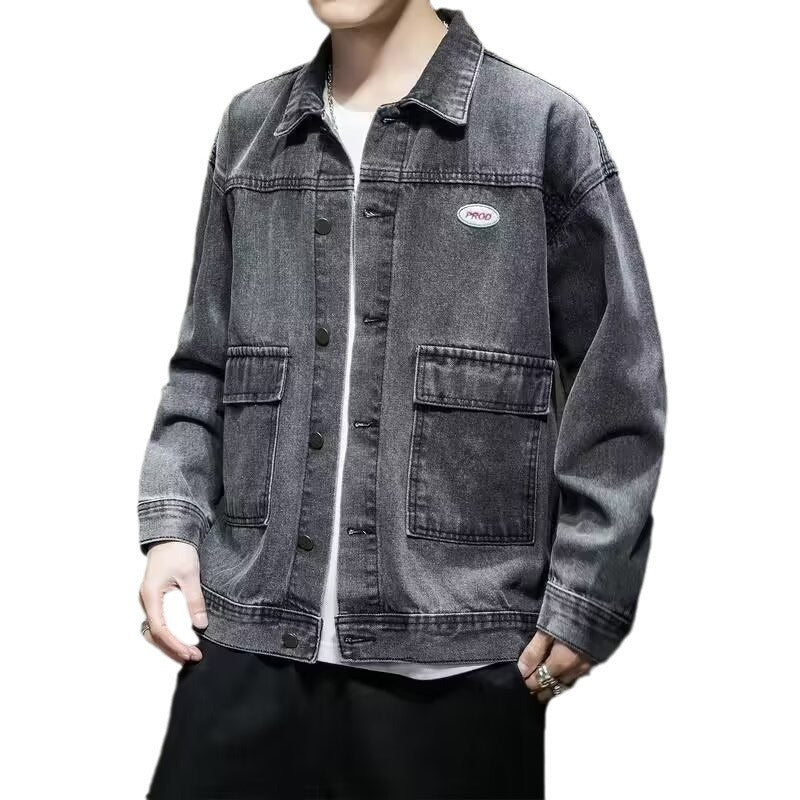 High-end Korean Denim Jacket Men's Spring And Autumn