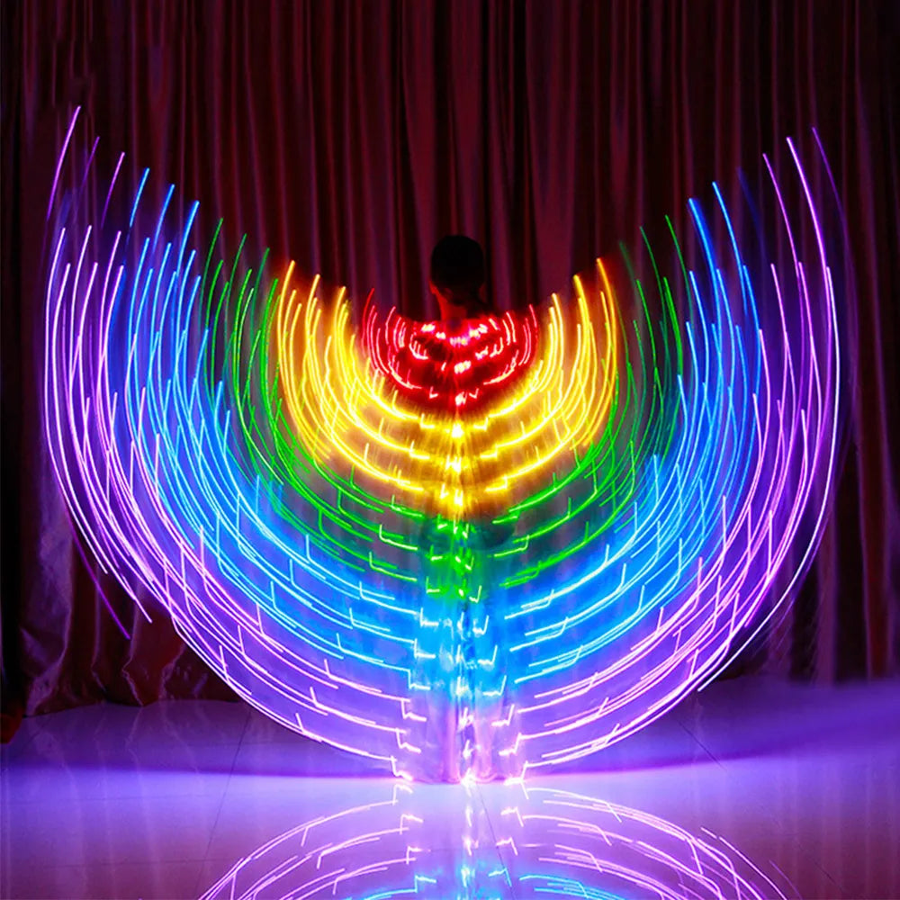 LED Rainbow Wings Adult Children Costume Circus Led Light