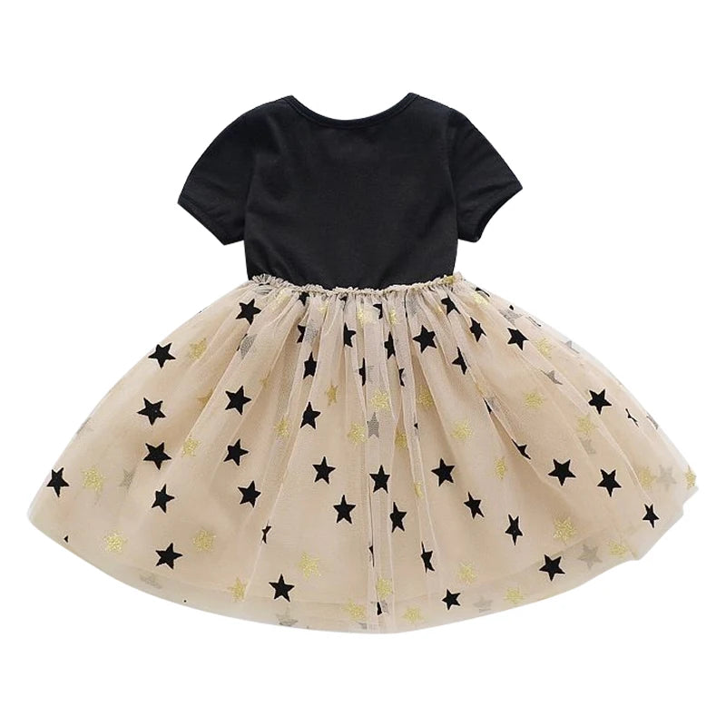 Girls Princess Dress Tutu Fluffy Elegant Dress