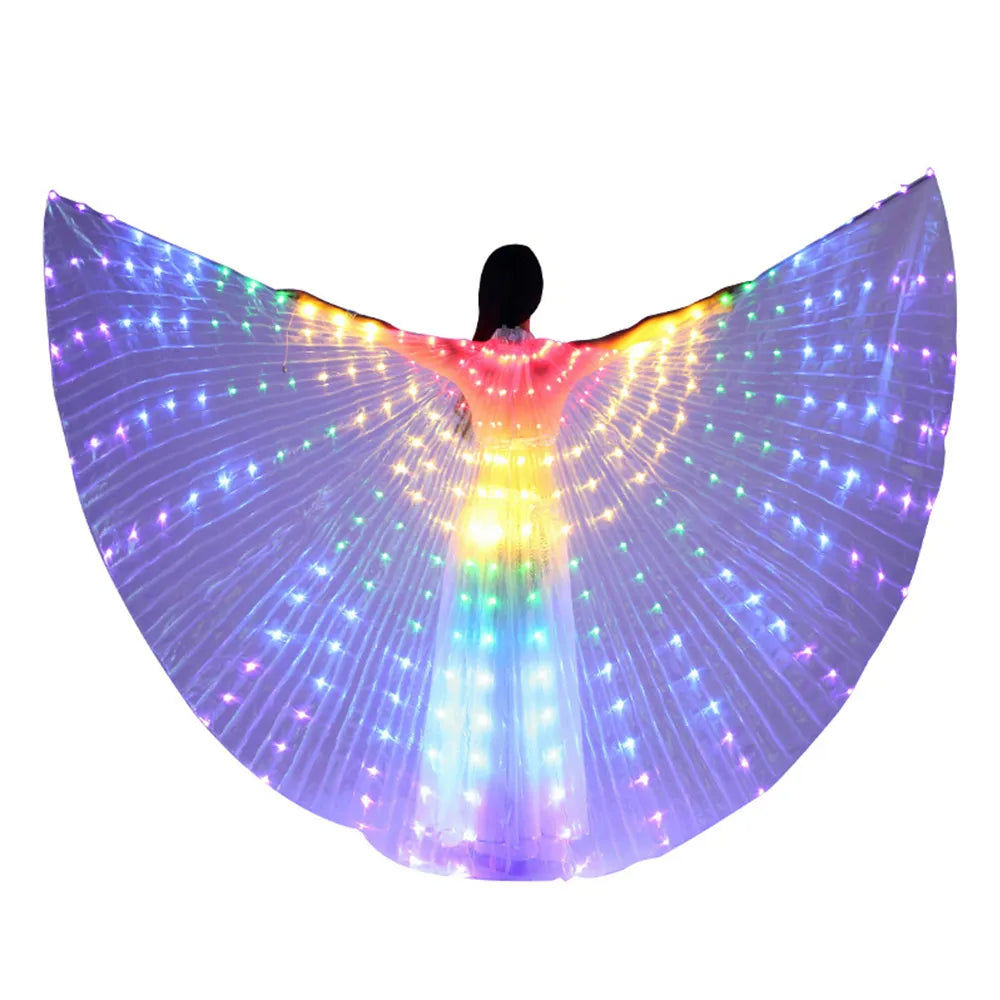 LED Rainbow Wings Adult Children Costume Circus Led Light