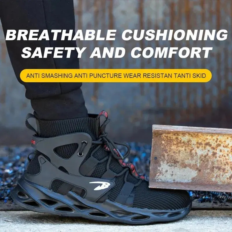 Shoes Puncture-Proof Work Sneakers Lightweight Work Shoes Men