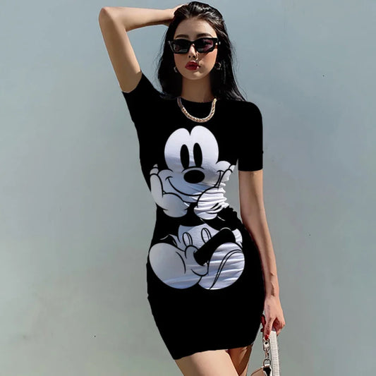 Summer Women  Disney Minnie Mickey Mouse Bag Hip Skinny Mini