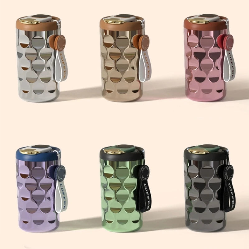 Ceramic Thermos Tumblers with Temperature Display, Insulated Mug