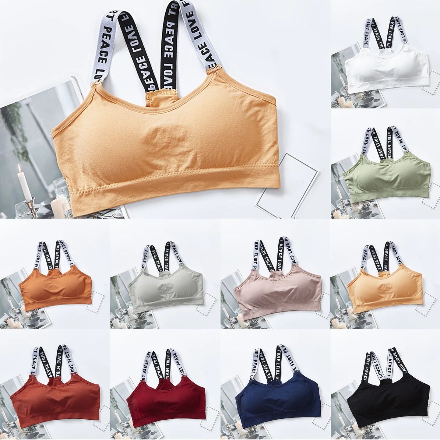 Women Sexy Sports Bra Tops For Gym Top Fitness Yoga Female Pad