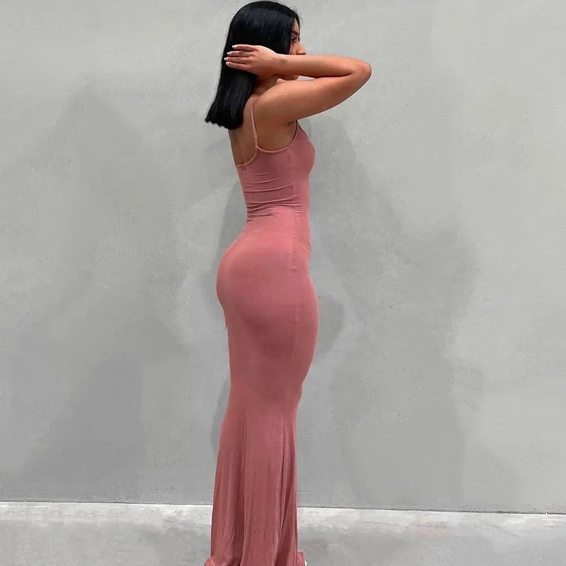 slip Sleeveless Backless Maxi Dress Women